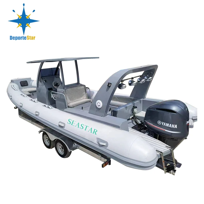 Bateau semi-rigide gonflable d'eau salée de 28 pieds : le guide complet des performances et de la polyvalence du RIB 860 en aluminium